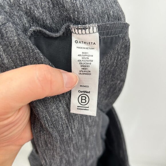 ATHLETA Flawed Heather Gray Metro Downtown Ankle Pants Athletic Size Medium Tall - Picture 7 of 7